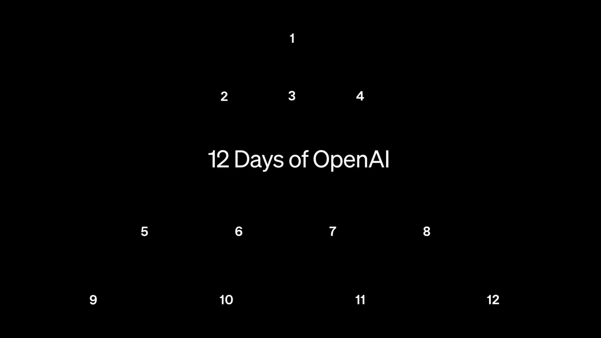 OpenAI 12 Days of OpenAI 2024